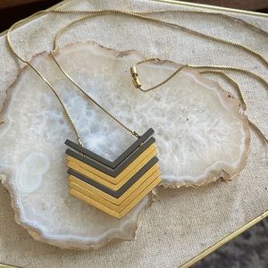 Long madewell chevron necklace